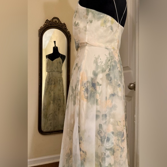 Jenny Yoo Floral Spaghetti Strap Dress - Picture 5 of 11